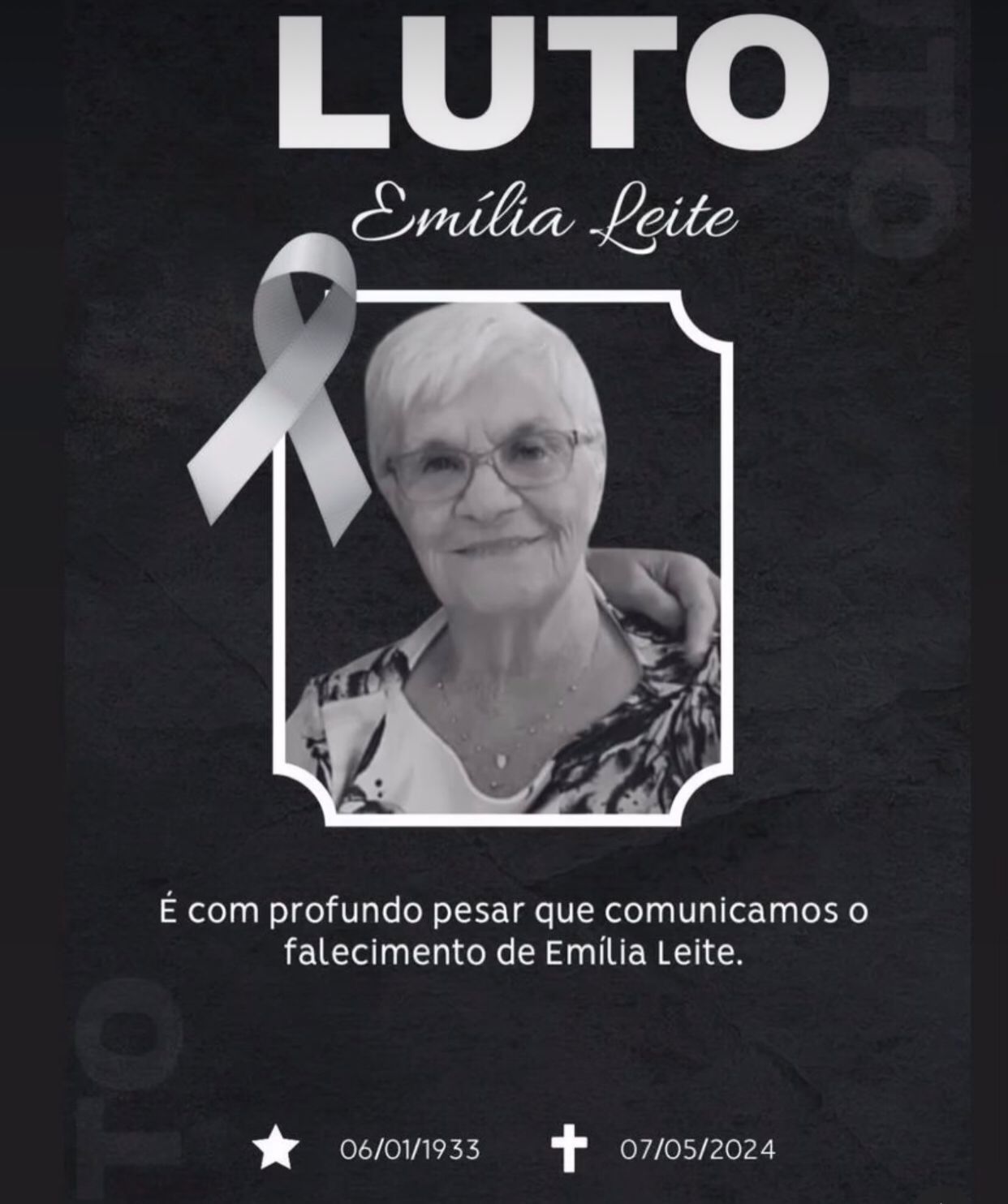  Nota de Falecimento: Comunidade de Jaru se despede da matriarca Emília Borba Leite